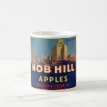San Francisco Apples Mug<br><div class="desc">Great vintage advertising label! Nob Hill Apples label repurposed on a mug.</div>