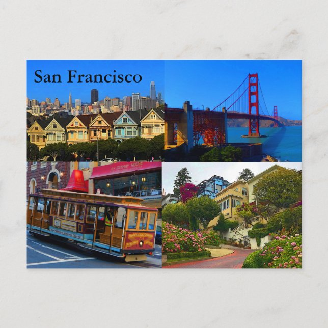 San Francisco Attractions #3-2  Postcard (Front)