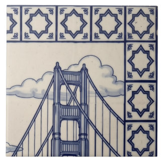 San Francisco Azulejo Mural 2 of 6 Top Right Tile