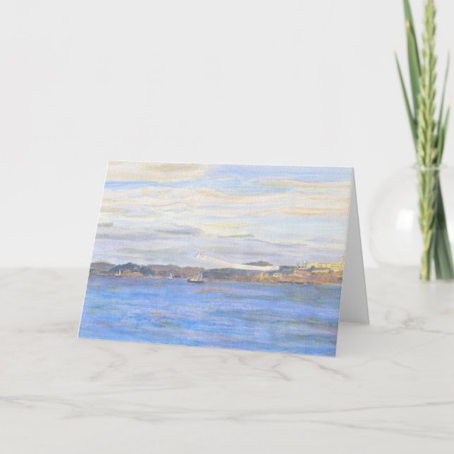 San Francisco Bay 1984 , Blue Angels over Alcatraz Card (Front)