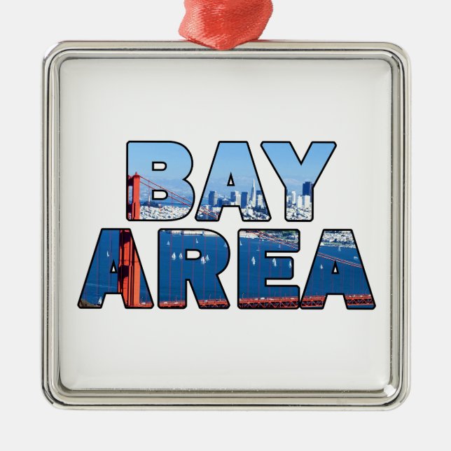 San Francisco Bay Area Metal Ornament (Front)