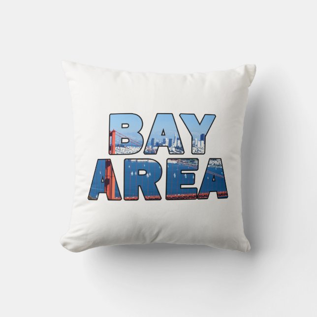 San Francisco Bay Area Throw Pillow (Front)