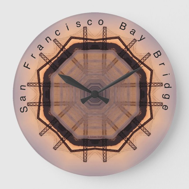 San Francisco Bay Bridge Large Clock (Front)