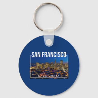 San Francisco Bay - California Cityscape Keychain