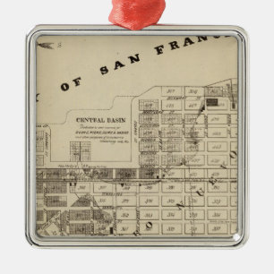 San Francisco Bay Salt Marsh Metal Ornament