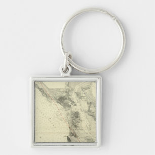 San Francisco Bay showing San Andreas Rift Keychain