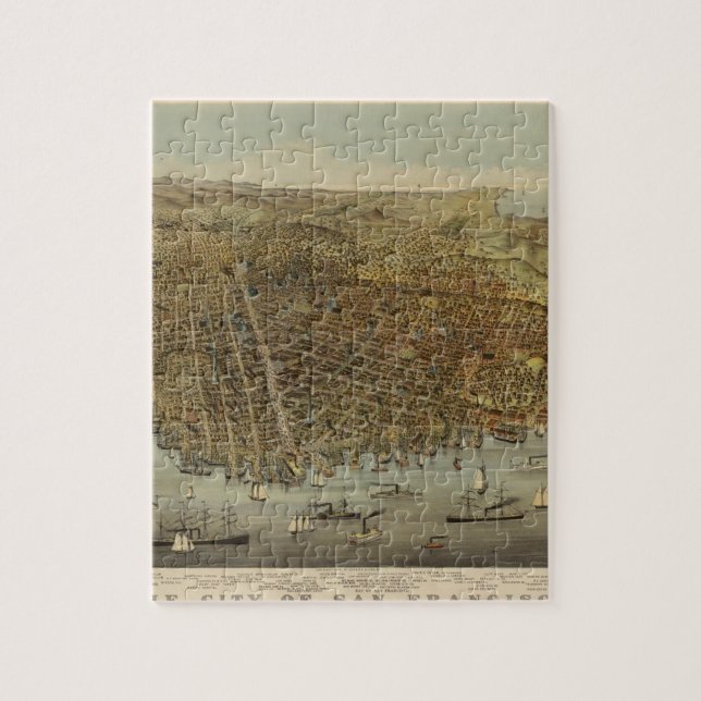 San Francisco Birds eye view Jigsaw Puzzle (Vertical)