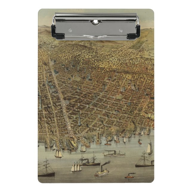 San Francisco Birds eye view Mini Clipboard (Front)