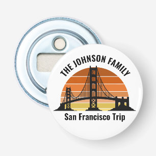 San Francisco Bridge Sunset Custom Trip Souvenir Bottle Opener
