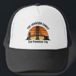 San Francisco Bridge Sunset Custom Vacation Trucker Hat<br><div class="desc">Cool custom San Francisco Golden Gate bridge at sunset hats for your vacation to the city by the bay. Always remember your trip with this keepsake souvenir.</div>