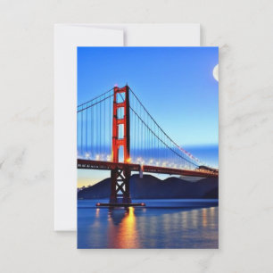 San Francisco Bridge Thank You Card Event Invites