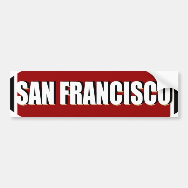 San Francisco Bumper Sticker (Front)
