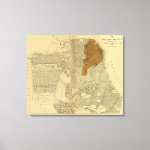 San Francisco burnt area, 1906 Canvas Print