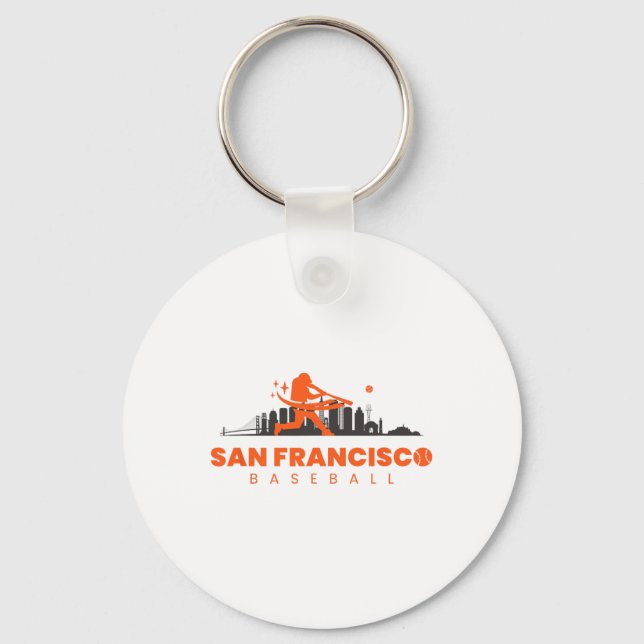 San Francisco Bysebyll Vintage Player Retro Byseby Keychain (Front)