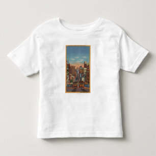 San Francisco, CA - Cable Cars going up Toddler T-shirt