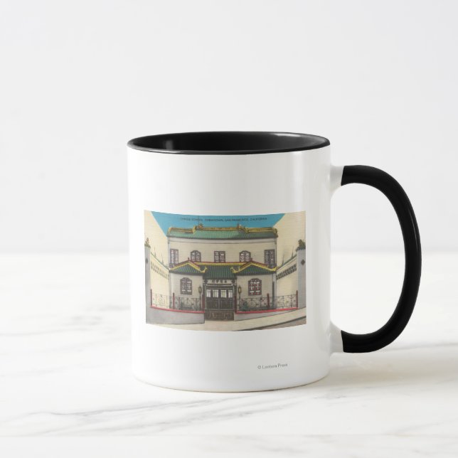 San Francisco, CA Chinese School in Chinatown Mug (Right)