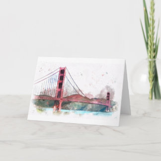 San Francisco, CA - Golden Gate Bridge Card