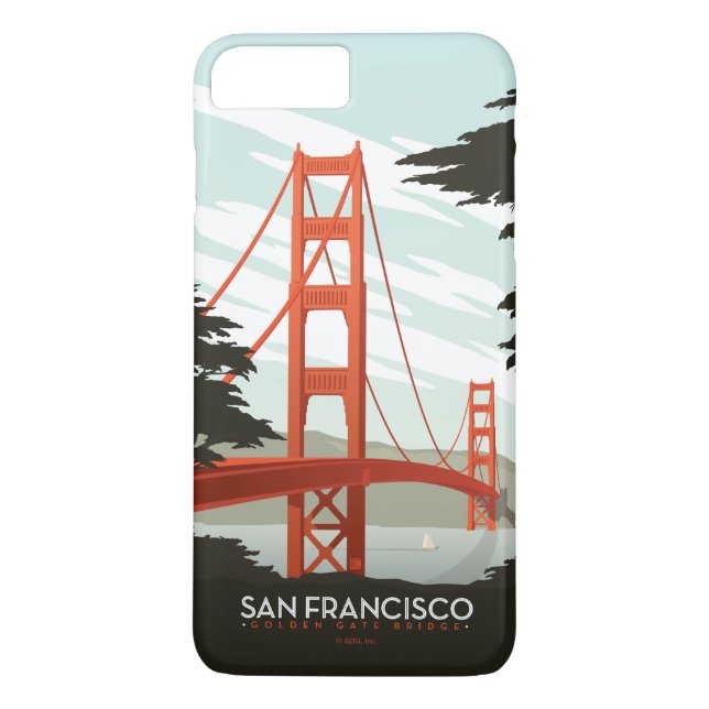 San Francisco, CA - Golden Gate Bridge Case-Mate iPhone Case (Back)