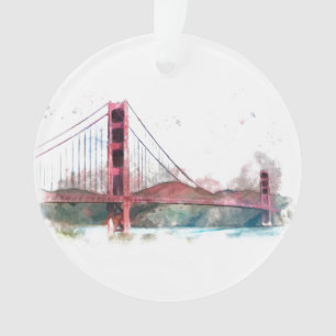 San Francisco, CA - Golden Gate Bridge Orament