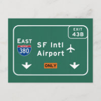 San Francisco CA SFO Airport I-380 E Interstate -