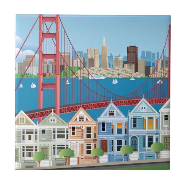 San Francisco, CA | The City By The Bay Tile (Front)