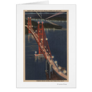 San Francisco, CA - Vue nocturne de Golden Gate