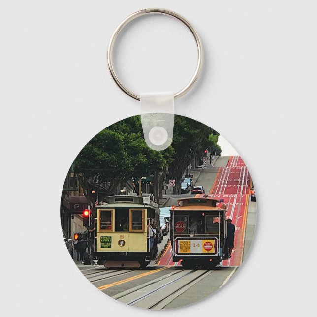 San Francisco Cable Car #2 Keychain (Front)