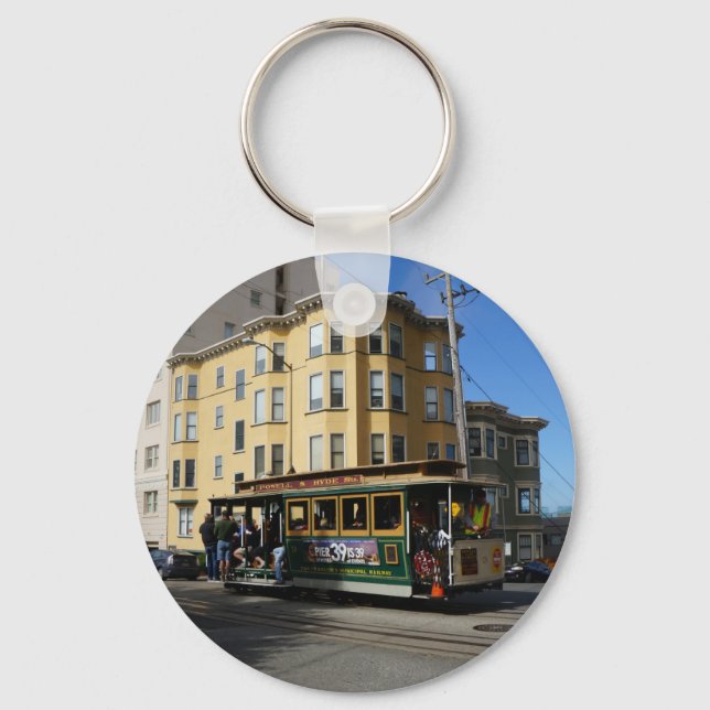 San Francisco Cable Car #4 Keychain (Front)