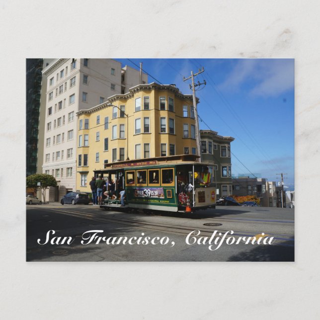 San Francisco Cable Car #4 Postcard (Front)
