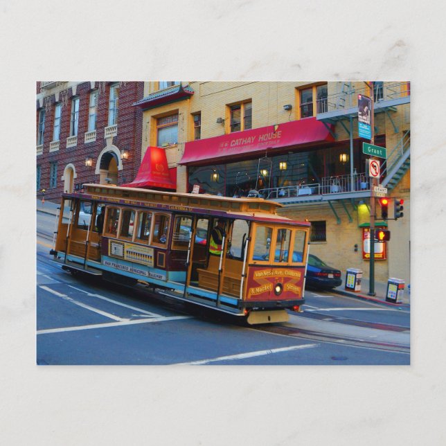 San Francisco Cable Car #5-2 Postcard (Front)