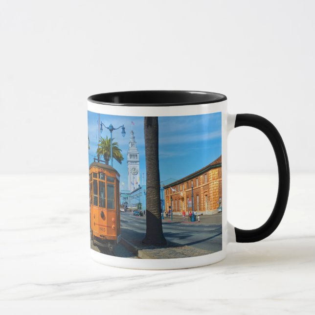 San Francisco Cable Car & Ferry Building Mug (Right)