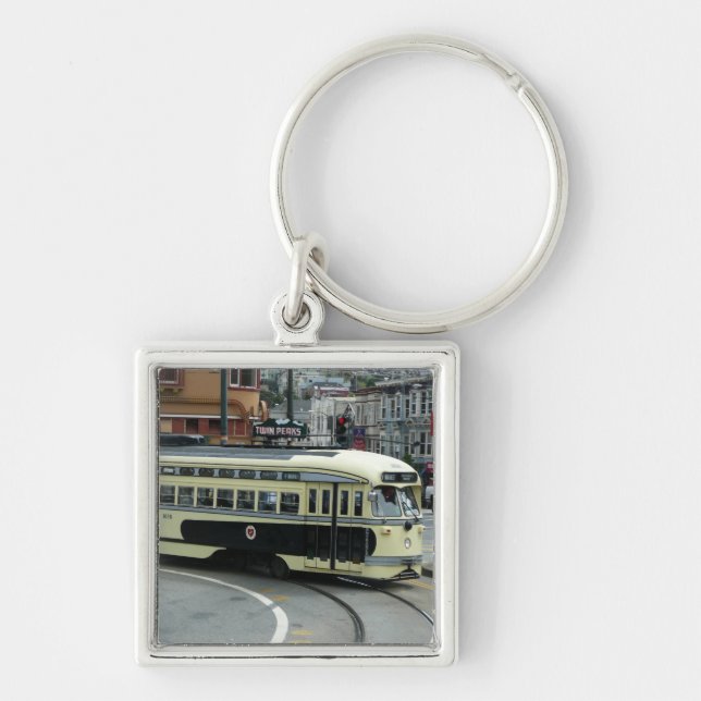 San Francisco Cable Car Keychain (Front)