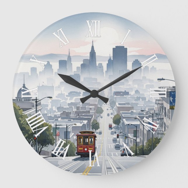 San Francisco Cable Car Large Clock (Front)