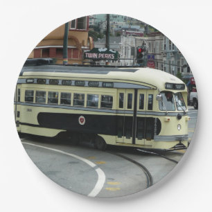 San Francisco Cable Car Paper Plate