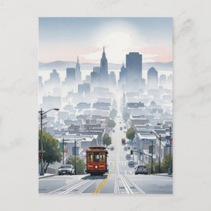 San Francisco Cable Car Postcard