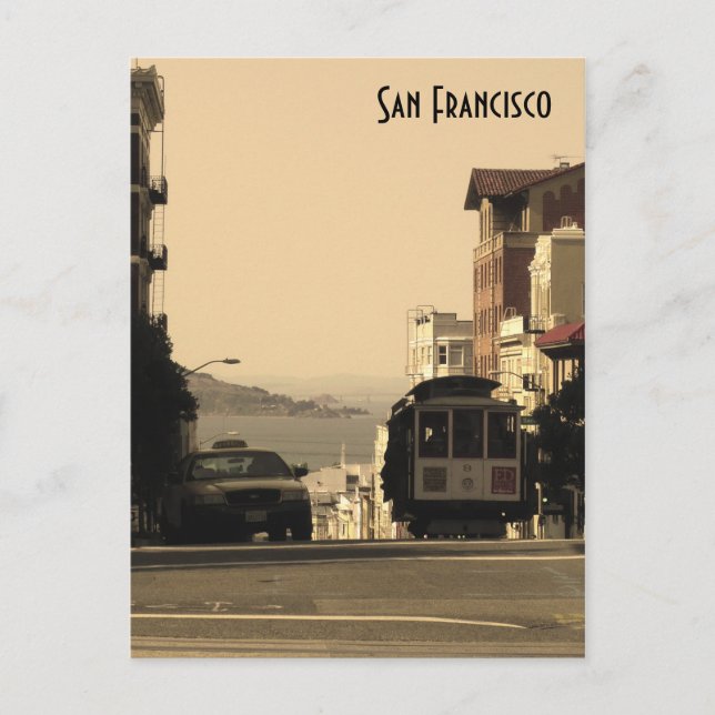 San Francisco Cable Car Postcard (Front)