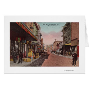 San Francisco, CADirt Road View of Chinatown
