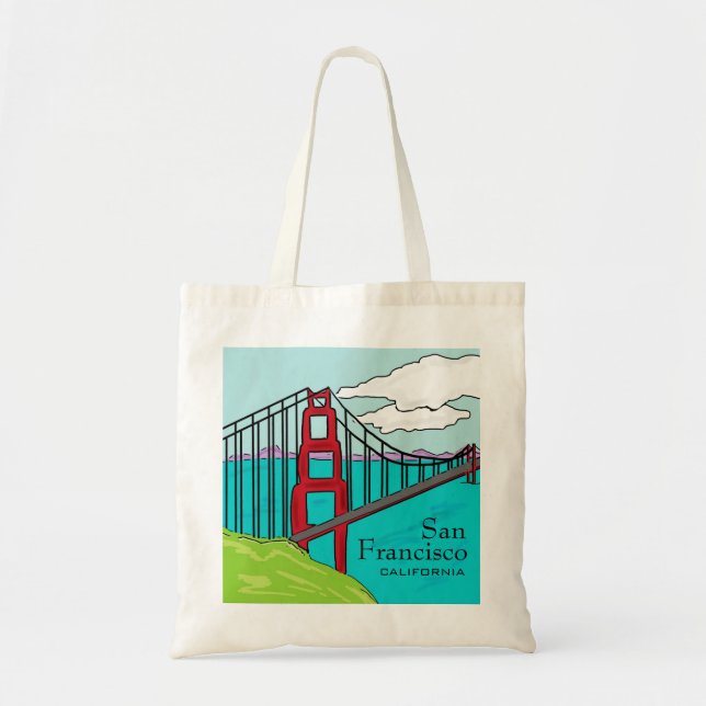 San Francisco Cali golden gate bridge bag (Front)