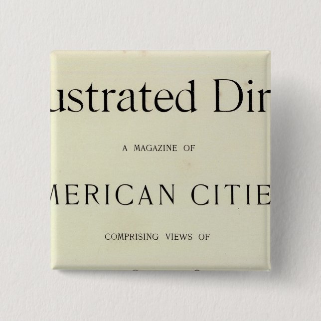 San Francisco California 2 Inch Square Button (Front)
