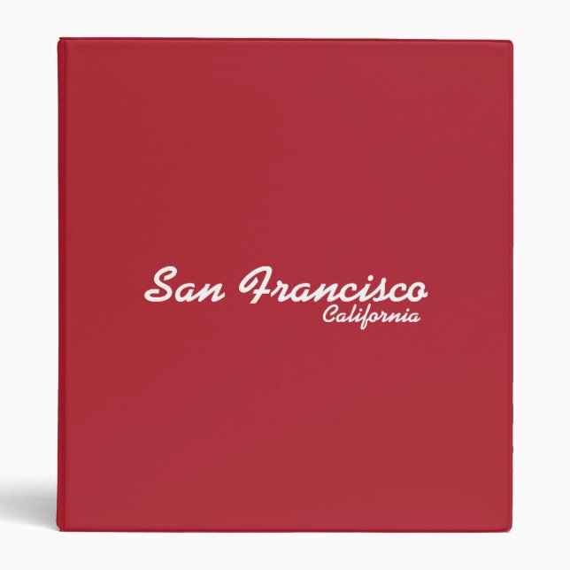 San Francisco, California Binder (Front)
