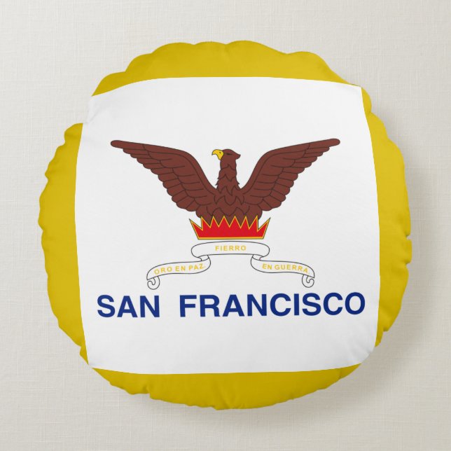 San Francisco (California) City flag   Round Pillow (Front)