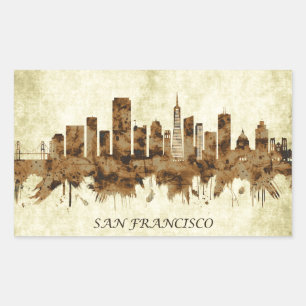San Francisco California Cityscape Sticker