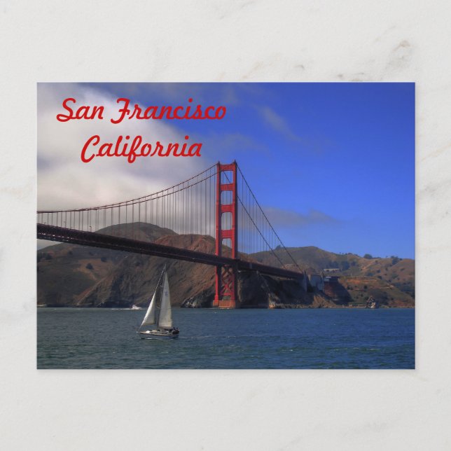 San Francisco California Golden Gate Bridge Card (Front)
