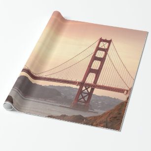 San Francisco California Golden Gate Bridge Photo Wrapping Paper