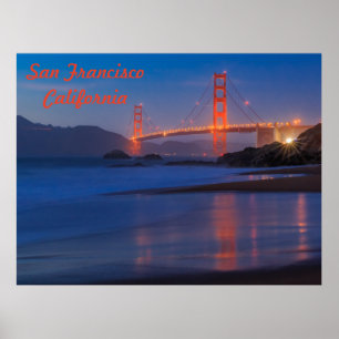 San Francisco California Golden Gate Bridge Poster