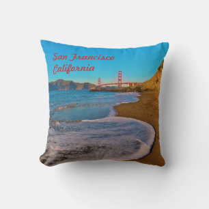 San Francisco California Golden Gate Bridge Throw Pillow