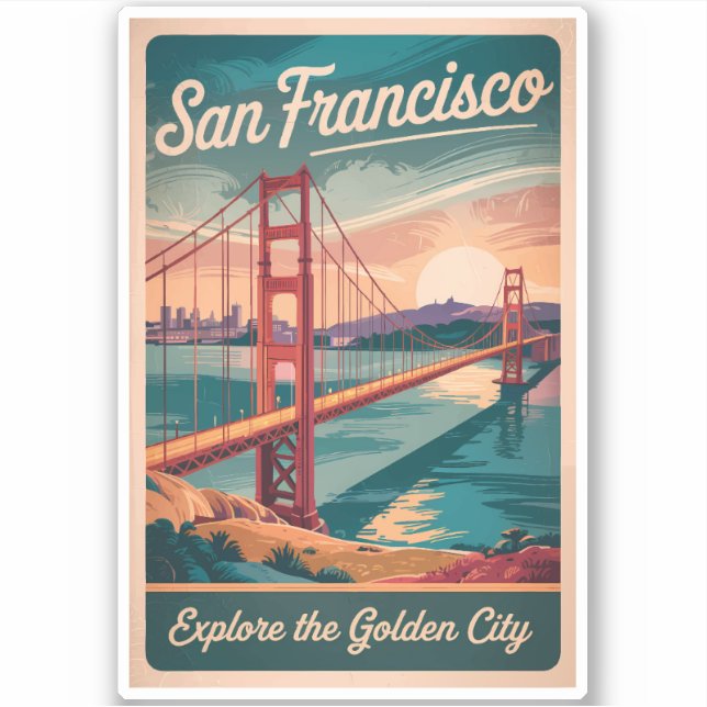 San Francisco California Golden Gate Bridge Travel (Front)