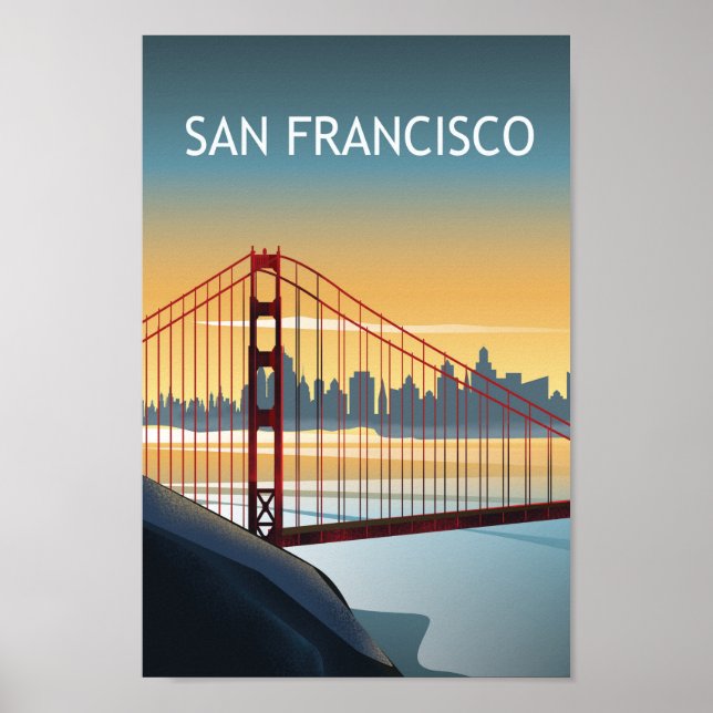 San francisco california  Golden Gate Poster (Front)