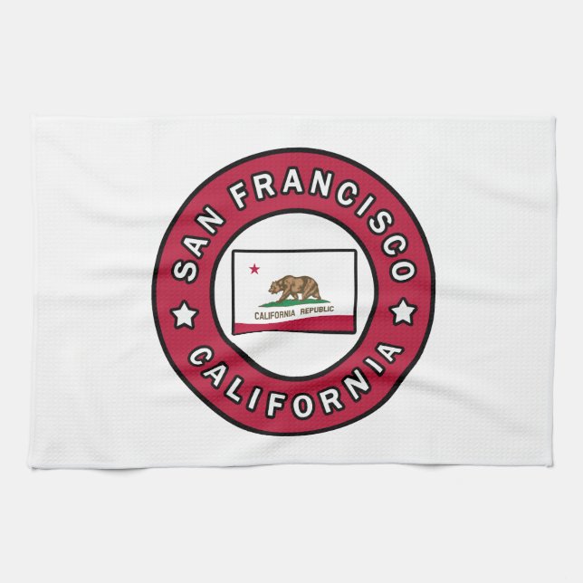 San Francisco California Kitchen Towel (Horizontal)