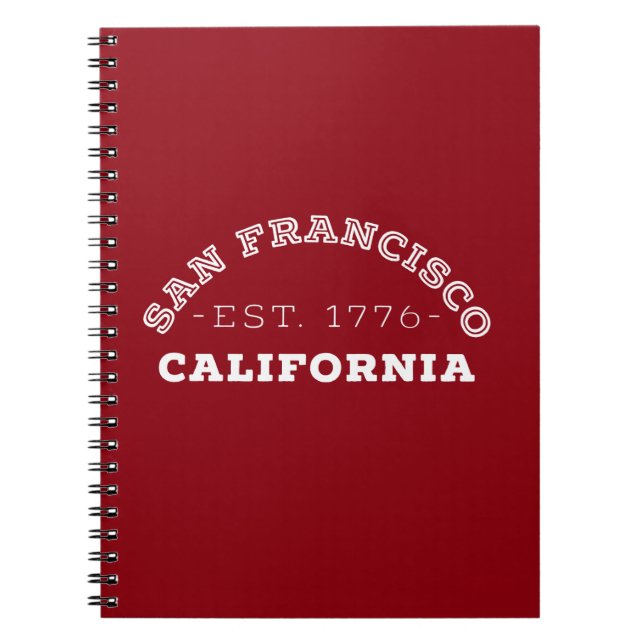 San Francisco California Notebook (Front)